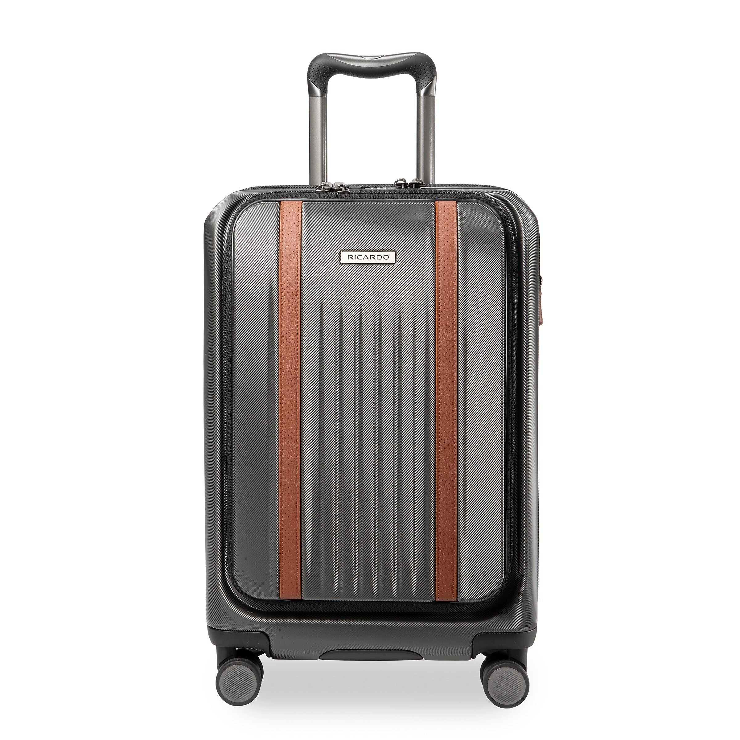 Ricardo Beverly Hills Montecito 2.0 22" Hardside Carry-On Suitcase, 8-Wheeled Spinner, Graphite (124-21-029-4FO)