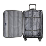 Skyway Luggage Epic 24" Suitcase, 8-Wheeled Spinner, Black (450-24"001-4VP)