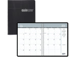 2024-2025 House of Doolittle 8.5" x 11" Academic Monthly Planner, Leatherette Cover, Black (26502-25)