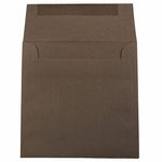 JAM Paper Invitation Envelope 6 1/2" x 6 1/2", Chocolate Brown, 50/Pack (227912746i)