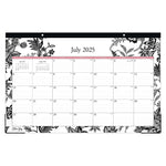 2025-2026 Blue Sky Analeis 17" x 11" Academic Monthly Desk Pad Calendar, Black/White (130617-A26)