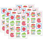Creative Teaching Press Apple Time Apple Reward Stickers, Multicolored, 60/Pack, 6/Packs/Bundle (CTP11020-6)