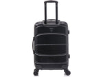 DUKAP Sense 24" Hardside Suitcase, 4-Wheeled Spinner, TSA Checkpoint Friendly, Black (DKSEN00M-BLK)