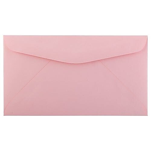JAM Paper #6 3/4 Booklet Envelopes, 3 5/8" x 6 1/2", Pink, 100/Pack (72660d)
