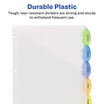 Avery Style Edge Insertable Plastic Dividers with Pocket, 5 Tabs, Multicolor (11292)