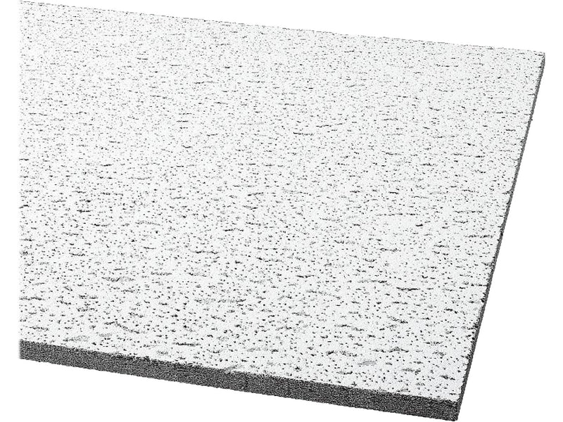 Armstrong FISSURED Square Lay-In Edge Ceiling Tile, 24" x 24", White, 16/Carton (BP756A)