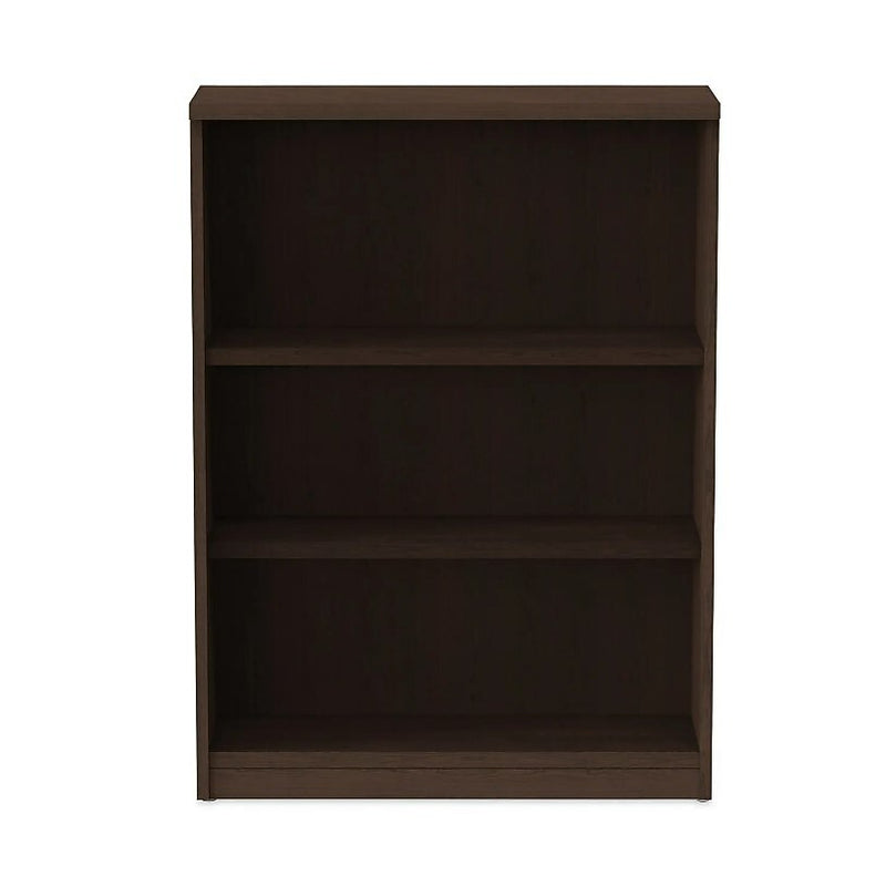 Alera Valencia Series Bookcase, Three-Shelf, 31 3/4w X 14d X 39 3/8h, Espresso (ALEVA634432ES)