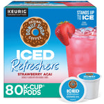 The Original Donut Shop Iced Refreshers Strawberry Acai, Keurig® K-Cup® Pods, 80/Carton (5000379382CT)