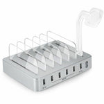 4XEM Charging Station, 50W, 4.9 ft., White (4X6PORTUSBACS)