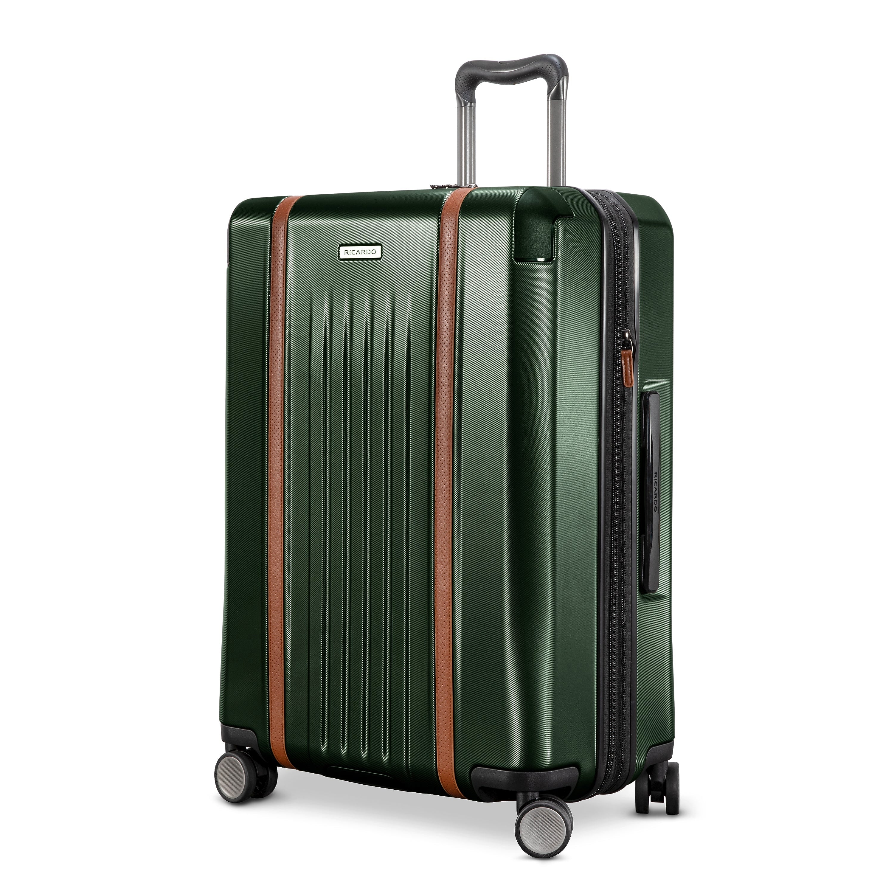 Ricardo Beverly Hills Montecito 2.0 25" Hardside Suitcase, 8-Wheeled Spinner, Hunter Green  (124"25-385-4VP)