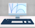 Function101 Desk Mat Pro + 2 Magnetic Cable Block Managers, 31" x 16", Navy (F101-DMPN2)