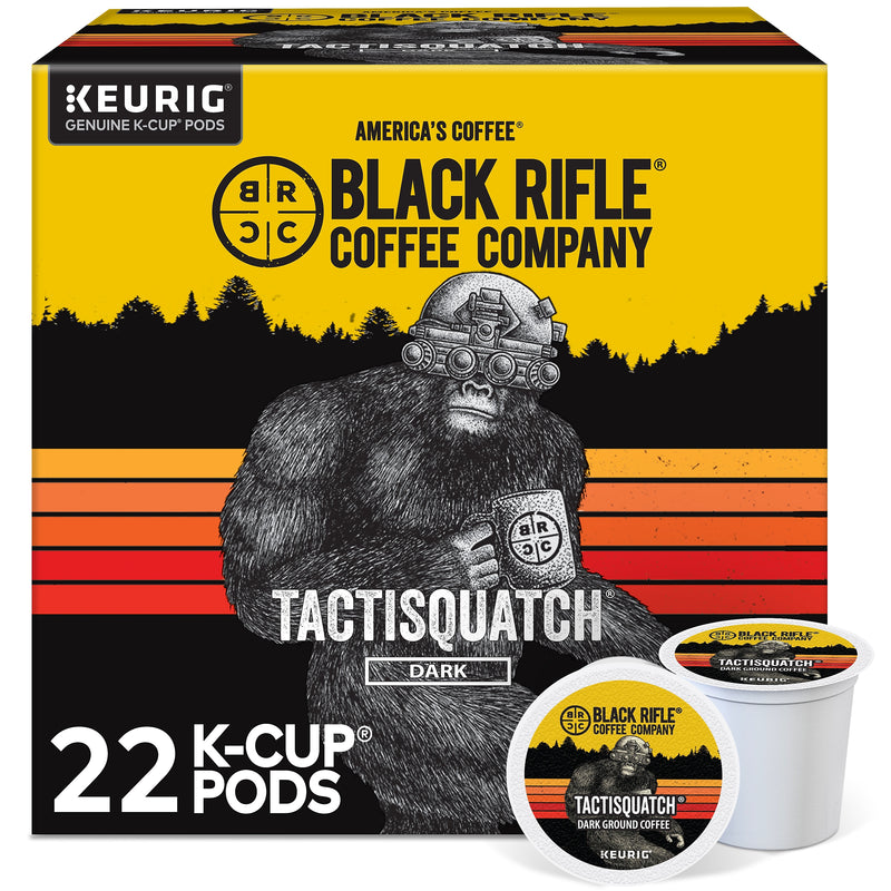 Black Rifle Coffee Company Tactisquatch Coffee Keurig® K-Cup® Pods, Dark Roast, 22/Box (5000384045)