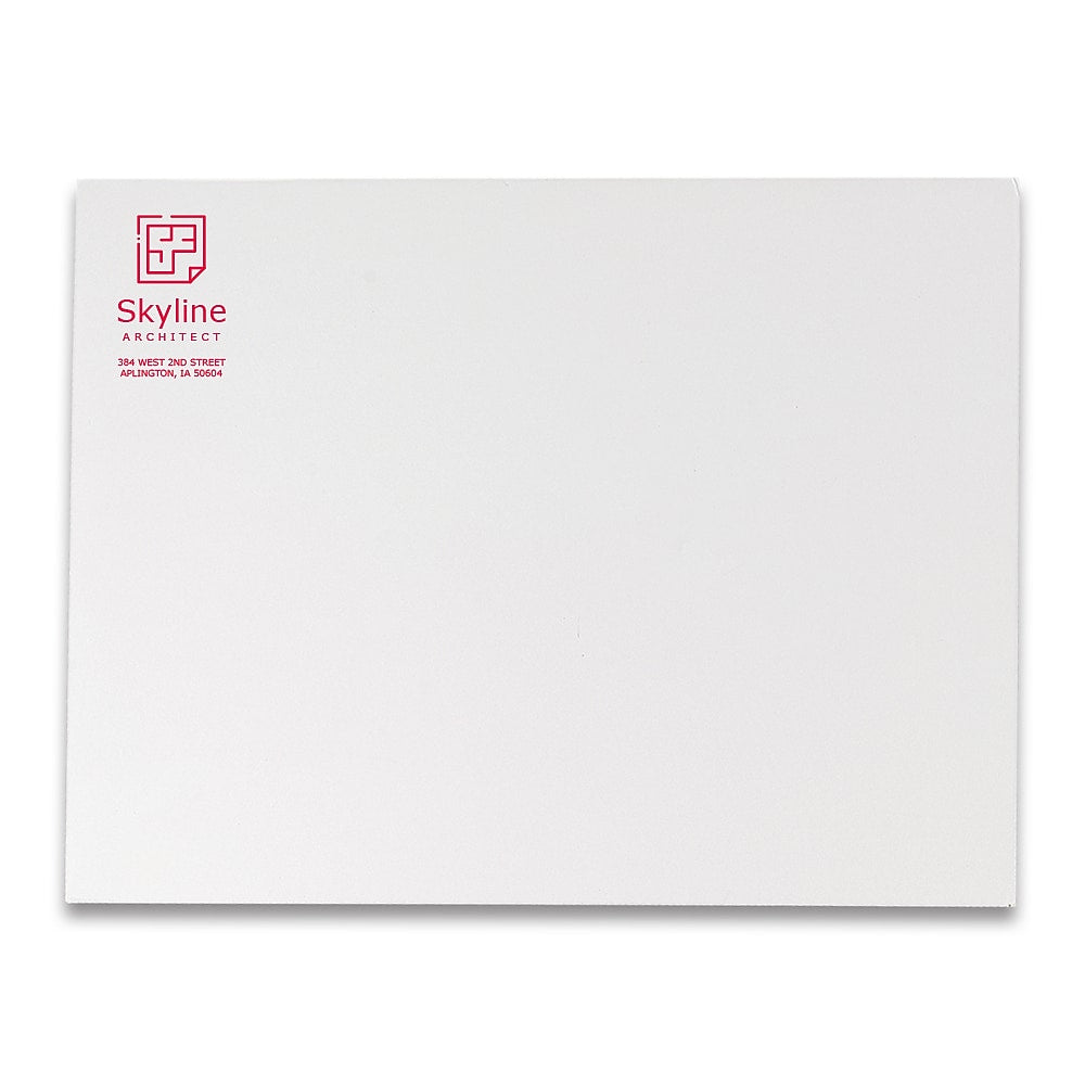 10 x 13 Open-End Envelope, White Wove, 1 Color, Qty 1000