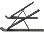 Amer 10" x 6" Aluminum Folding Laptop Stand, Dark Gray (AMRNS02DG)