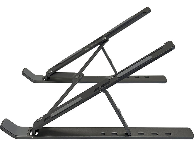 Amer 10" x 6" Aluminum Folding Laptop Stand, Dark Gray (AMRNS02DG)