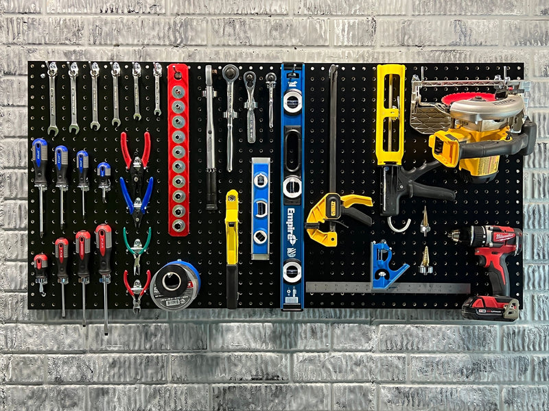 Triton Products HDF Pegboard 24" x 48" x 1/4", Set of 4 (TPB-4BK)