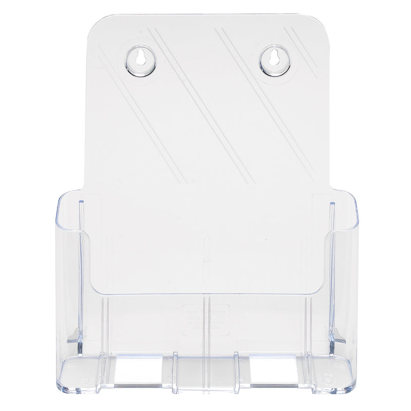 Deflecto Magazine Holder, 8.27" x 11.69", Vertical, Desktop/Wall, Clear Plastic (DEF77001)