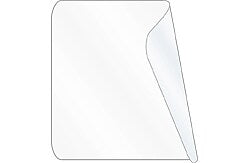 Unishield Clear Label Protector, 1-1/2" x 2-1/2"