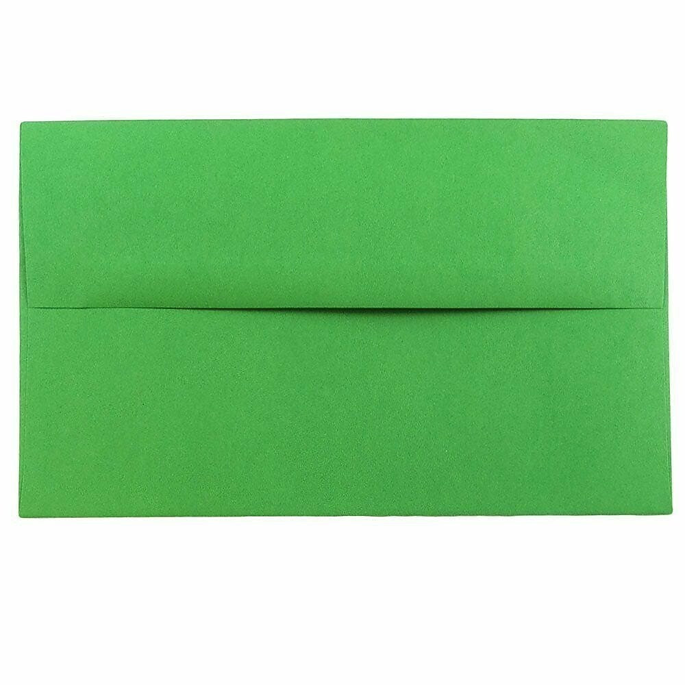 JAM Paper A10 Invitation Envelope 6" x 9 1/2", Holiday Green, 100/Pack (35633d)