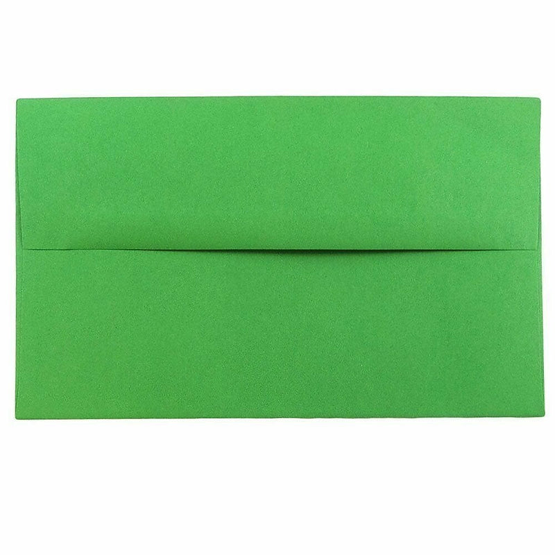 JAM Paper A10 Invitation Envelope 6" x 9 1/2", Holiday Green, 100/Pack (35633d)