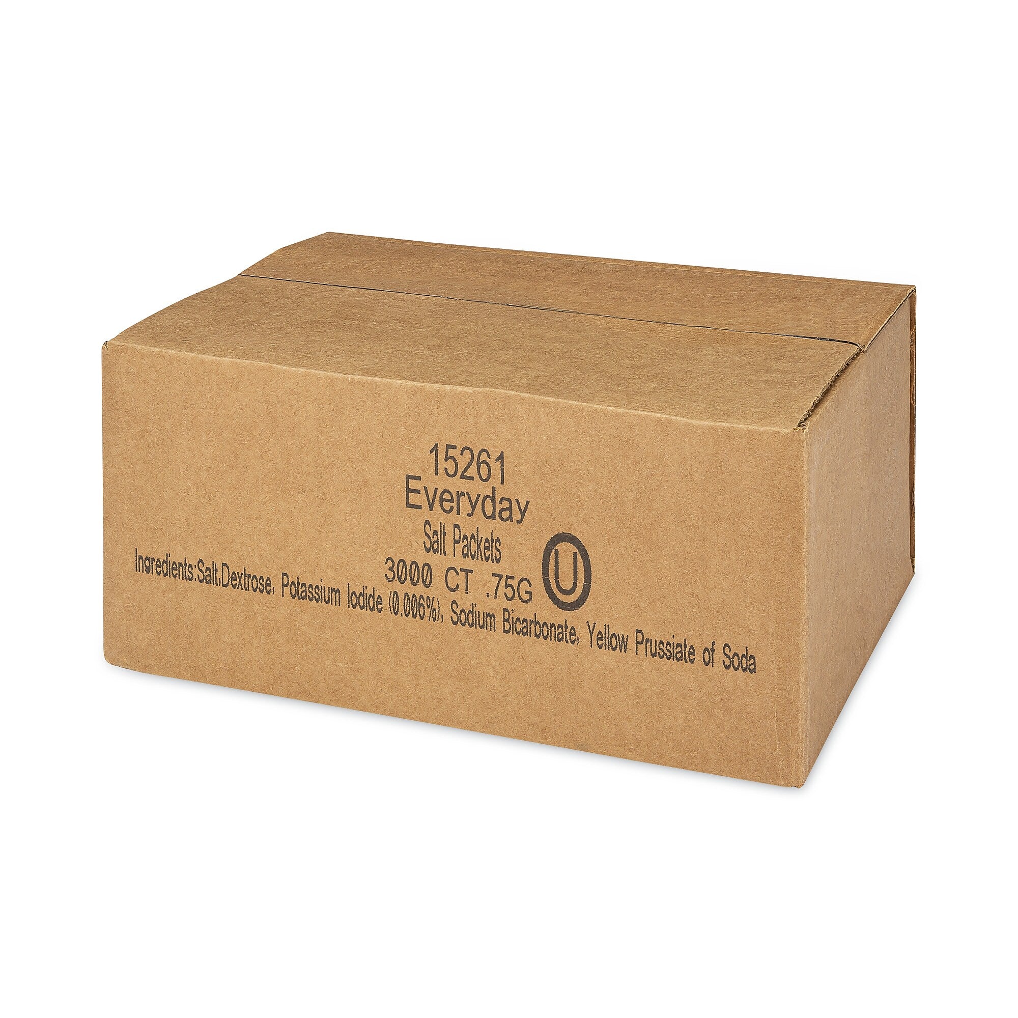 Office Snax Iodized Salt Packets, 0.75 g Packet, 3000/Box (OFX15261)