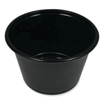 Boardwalk Souffle/Portion Cups, 4 oz, Polypropylene, Black, 2,500/Carton