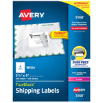 Avery TrueBlock Laser Shipping Labels, 3-1/2" x 5", White, 400 Labels/Box (5168)