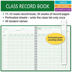 ELAN Undated Class Record Book, 8.5" x 11", 50/Pack (R1200-CP)