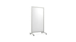 Ghent EZ Magnetic Porcelain Mobile Dry-Erase Whiteboard, Aluminum Frame, 75"H x 38"W (EZ6MA7538)