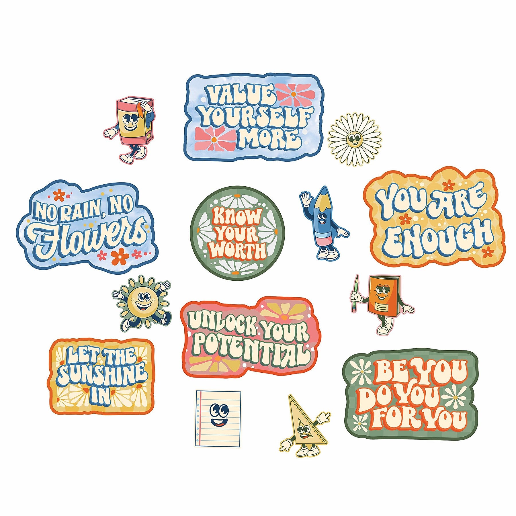 Eureka S'cool Era Gallery Wall Bulletin Board Set, 14/Set (EU-847847)