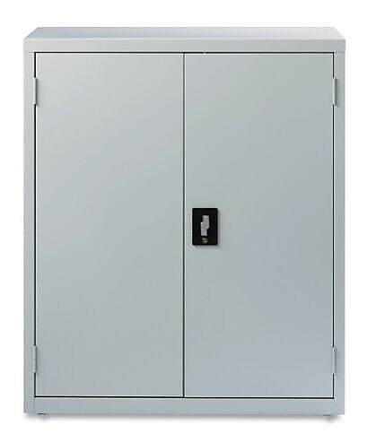 OIF 42"H Steel Storage Cabinet with 3 Shelves, Light Gray (CM4218LG)