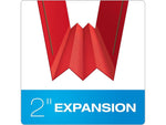 Pendaflex 60% Recycled Pressboard Classification Folder, 2" Expansion, Letter Size, Bright Red, 25/Box (15936GW)