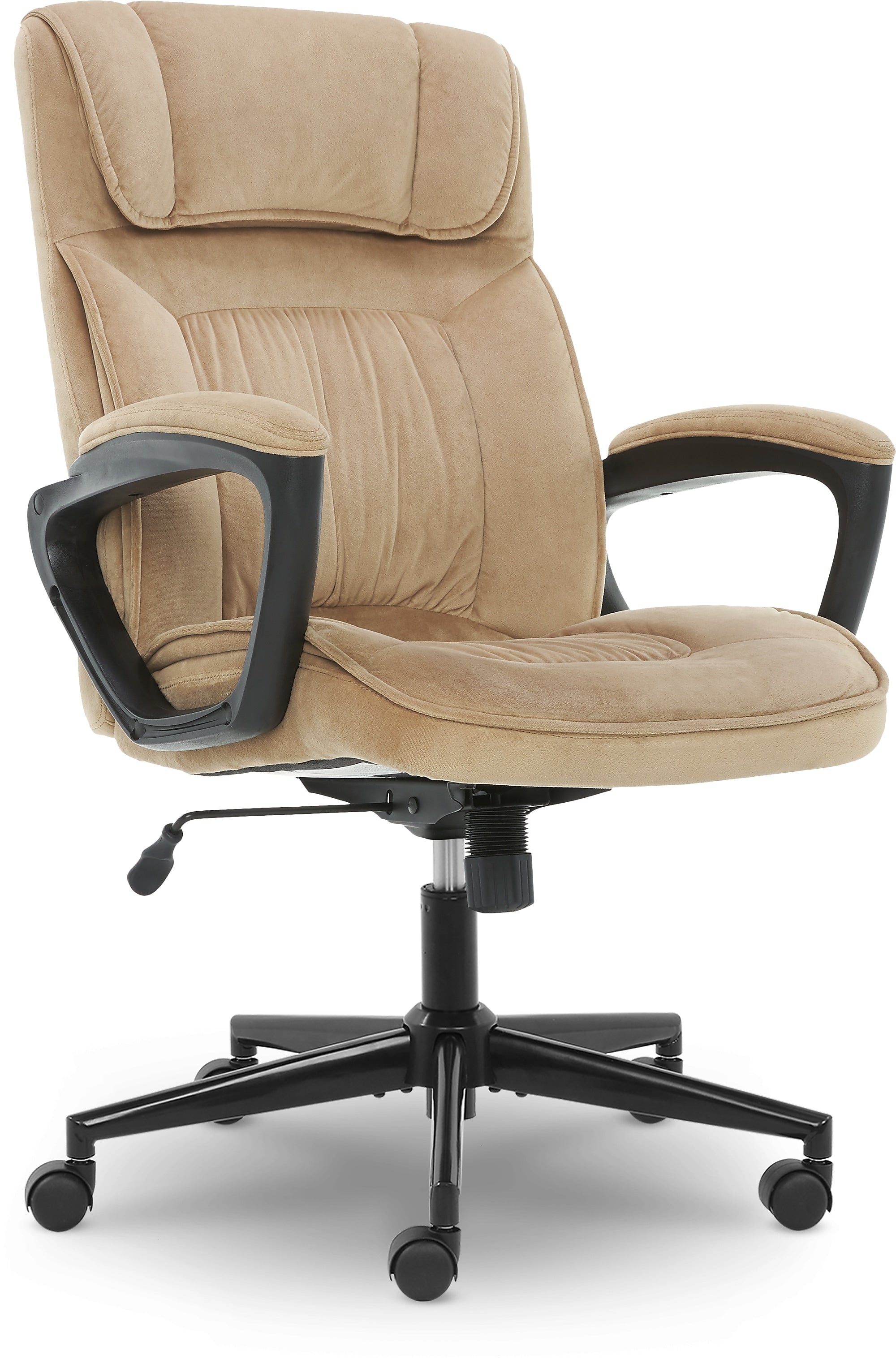 Serta Hannah I Ergonomic Microfiber Swivel Executive Chair, Light Beige (CHR200002)