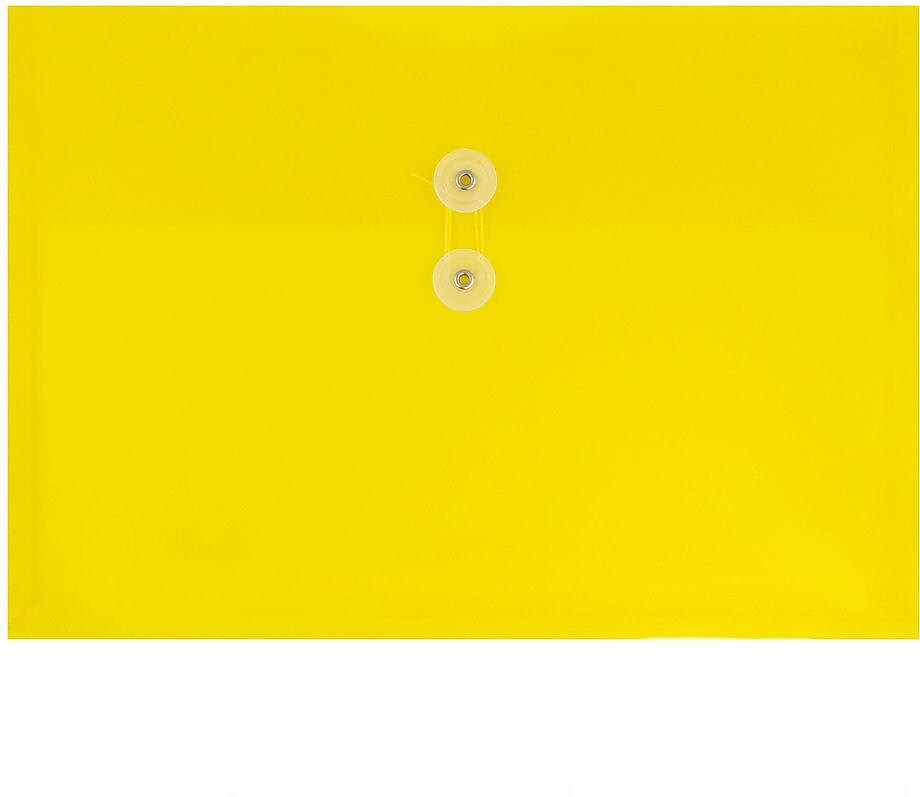 JAM Paper Premium Plastic Document File, Letter, Yellow, 3/Pack (218B1YEX3)