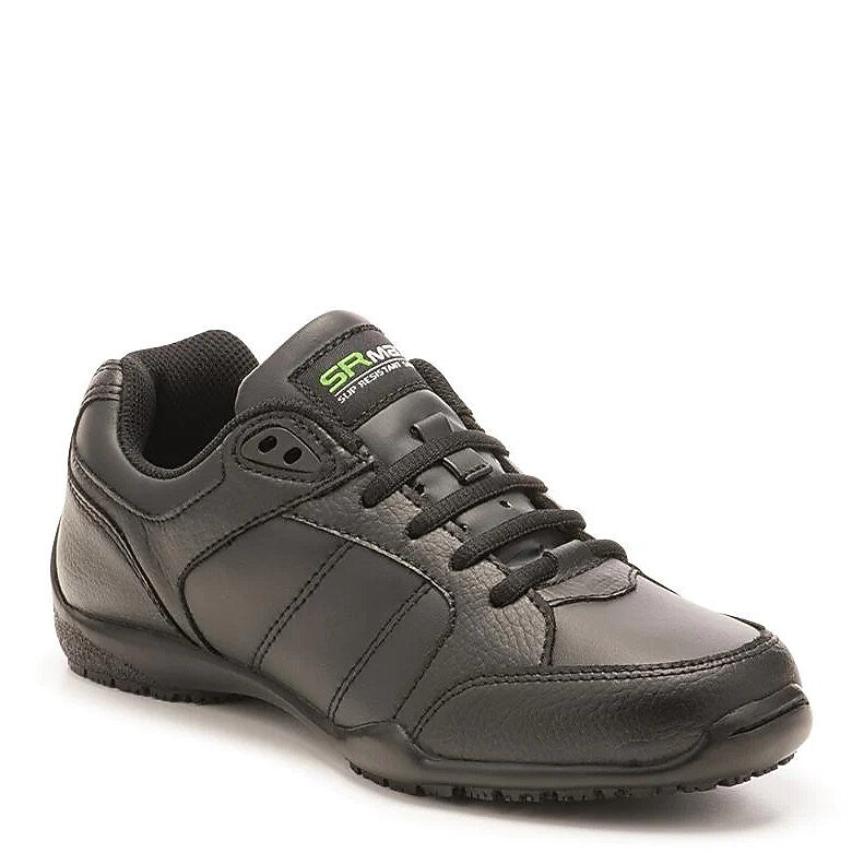 SR Max Rialto Women's Black, Slip Resistant, Athletic Sneaker, 7.0 M (SRM600)