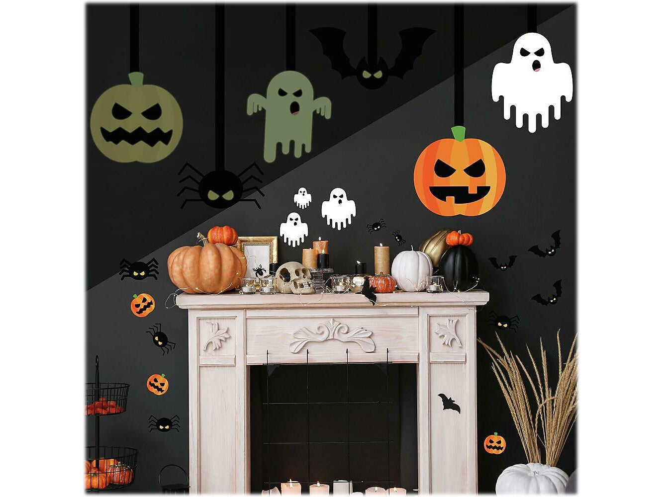 RoomMates Halloween Contemporary Wall Decal Set, Holiday (RMK4690GM)