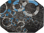 Anji Mountain Rug'd Refracted Carpet & Hard Floor Chair Mat, 36" x 48", Gray/Blue (AMB9112)