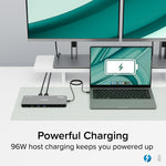 Plugable 5-in-1 Thunderbolt Universal Docking Station, Gray (TBT-6950PD)