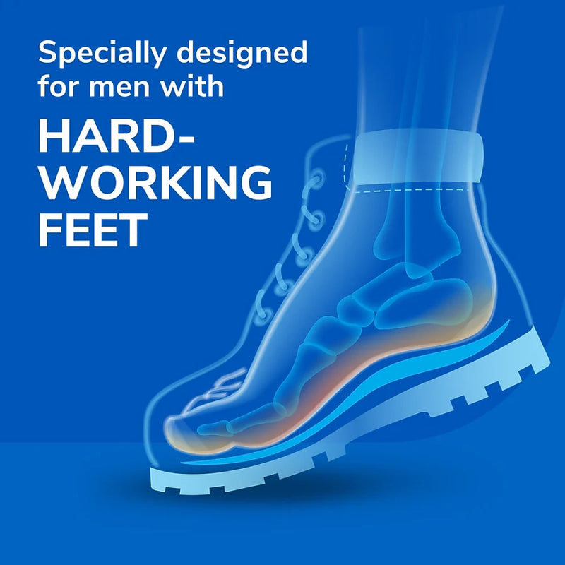Dr. Scholl's Comfort and Energy Work Massaging Gel Insoles, Men Sizes 8-14, 2/Pair (DSC59062)