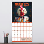 2026 TF Publishing 12" x 17" TF Publishing 12" x 12" Pawsmopolitan Wall Calendar 26-1122