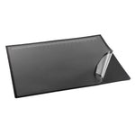 Artistic Logo Pad Anti-Slip Rubber Desk Pad, 24" x 19", Black/Clear (41100)