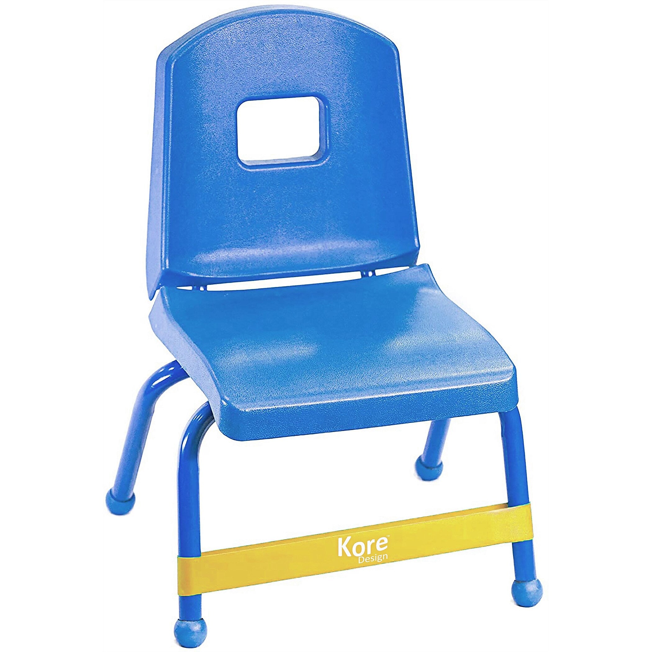 Kore Design Chair Fidget Latex Kick Bands, Yellow, 10/Pack (KD-KB1003)