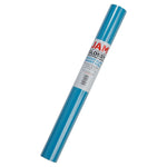 JAM Paper Short Mini Roll Glossy Wrapping Paper,  26.3' x 2.5", Bright Blue, 2/Pack (165S25263bug)