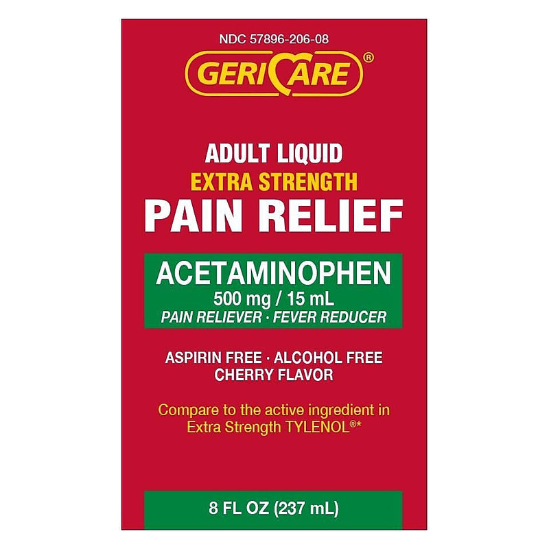 GeriCare Liquid Acetaminophen Pain Relief, 500mg, 16 oz (OC18016)