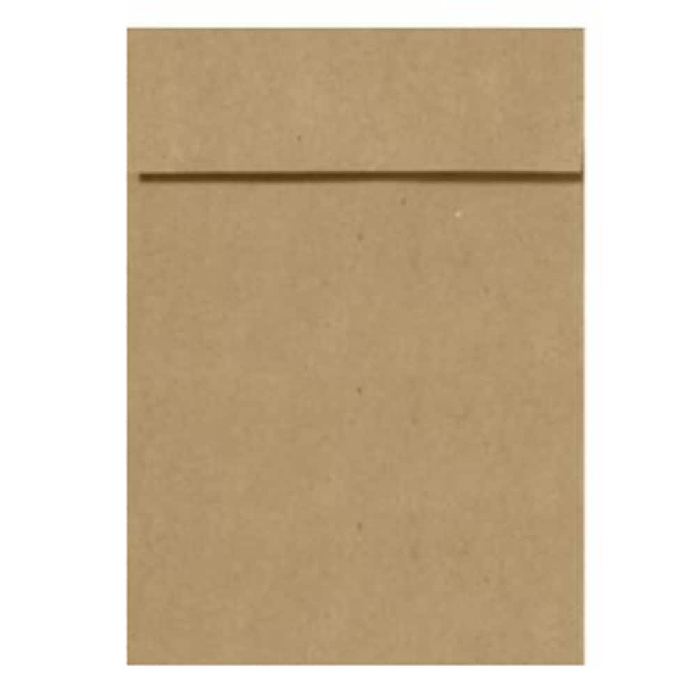 LUX 70lb 7 1/4"x5 1/4" A7 Vertical Envelopes W/Peel&Press, Grocery Bag Brown, 250/BX