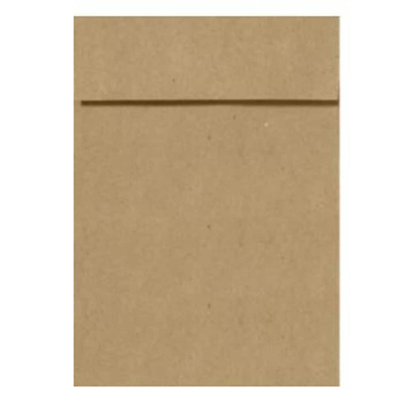 LUX 70lb 7 1/4"x5 1/4" A7 Vertical Envelopes W/Peel&Press, Grocery Bag Brown, 250/BX
