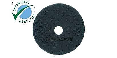 3M 5300 17" Cleaning Floor Pad, Blue, 5/Carton (530017)