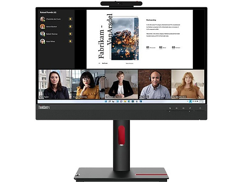 Lenovo ThinkCentre Tiny-In-One 22 Gen 5 21.5" 60 Hz LED Monitor, Black (12N8GAR1US)