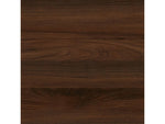 Household Essentials Jamestown 65" 6-Shelf Bookcase, Dark Brown Walnut/Black Laminate/Steel (8140-1)