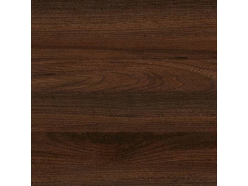 Household Essentials Jamestown 65" 6-Shelf Bookcase, Dark Brown Walnut/Black Laminate/Steel (8140-1)